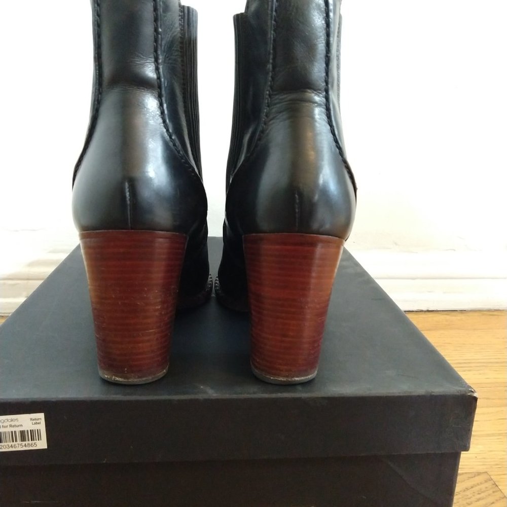 Marc by Marc Jacobs Black Leather Chelsea Ankle Boot Size US 8 - Picture 4 of 10
